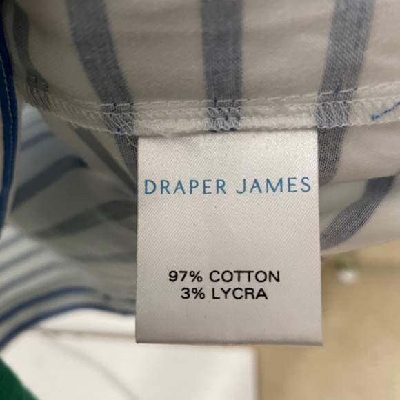 Draper James Sailor Stripe Ruffle Shift Dress Blue white  8 - Picture 8 of 11